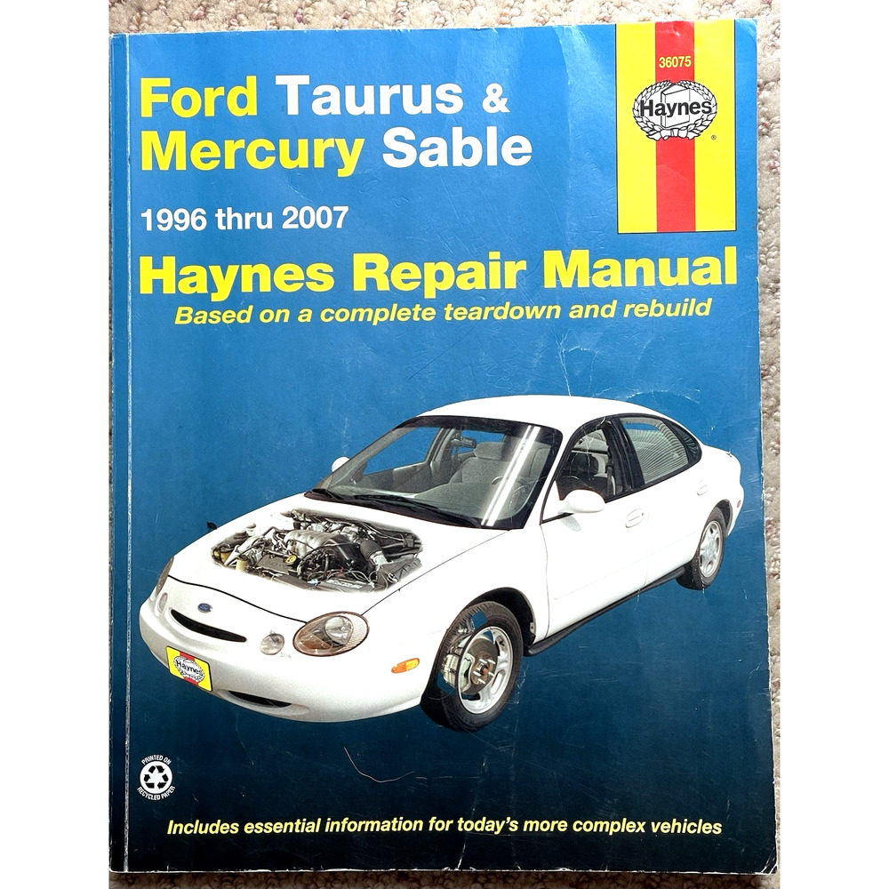Haynes Repair Manual #36075 Ford Taurus & Mercury Sable 1996-2007